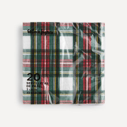 Pack de 20 Guardanapos Inverness de Papel