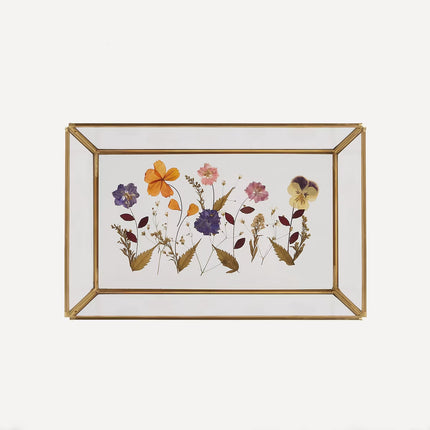 Bandeja decorativa hexagonal Flor