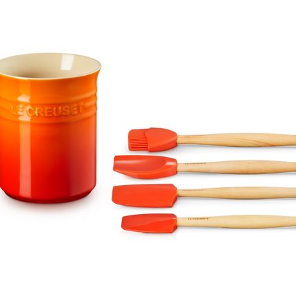 Set Pote utensílios e espátulas Craft em cerâmica de grés