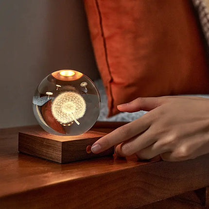 Bola de cristal com luz