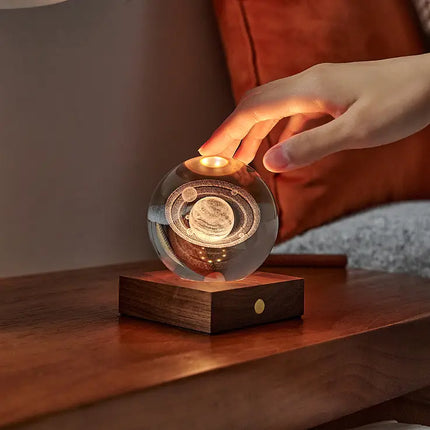 Bola de cristal com luz