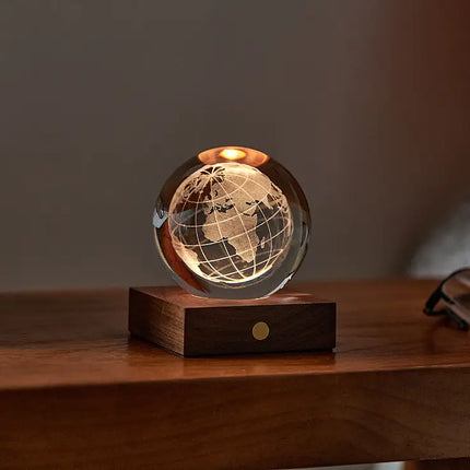 Bola de cristal com luz