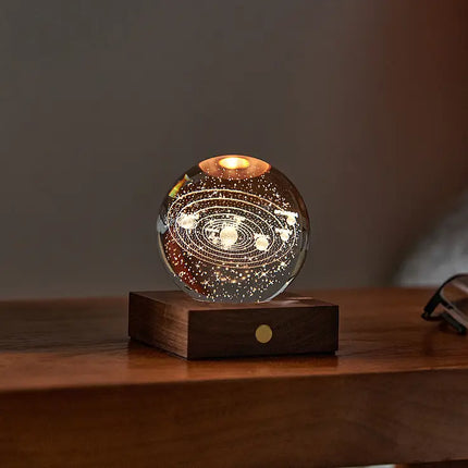 Bola de cristal com luz
