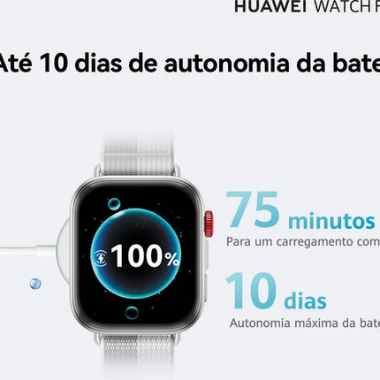 Smartwatch HUAWEI Watch Fit 4 (1.82'' - Bluetooth - Autonomia até 10 Dias - Branco)