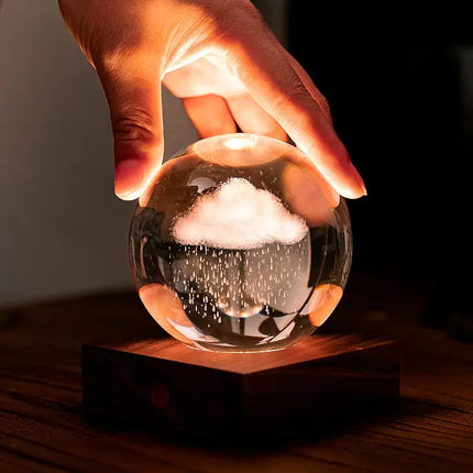 Bola de cristal com luz