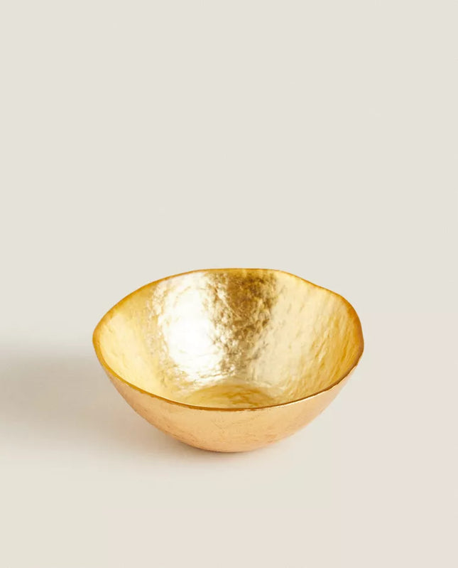 TIGELA VIDRO DOURADO