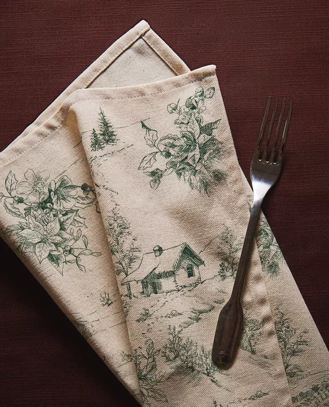 PACK GUARDANAPOS ALGODÃO TOILE DE JOUY NATAL (PACK DE 2)