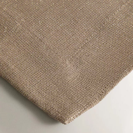 TOALHA DE MESA LINHO FIO METALIZADO NATAL