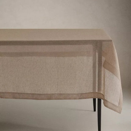 TOALHA DE MESA LINHO FIO METALIZADO NATAL