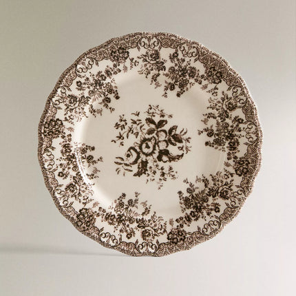 PRATO RASO LOUÇA FLORAL