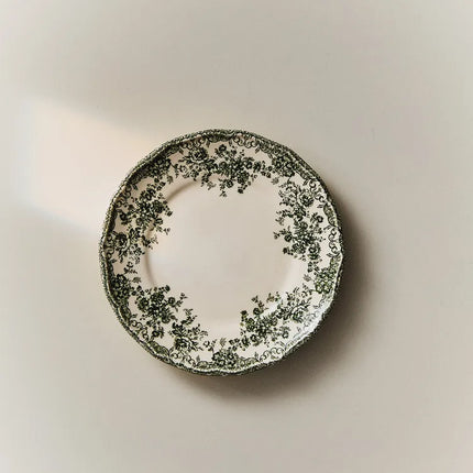 PRATO DE PÃO DE LOUÇA FLORAL