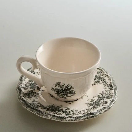 CHÁVENA DE CAFÉ COM PIRES FLORAL