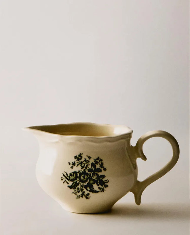 LEITEIRA DE LOUÇA FLORAL