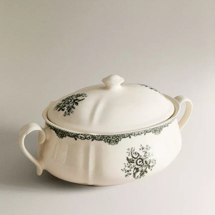 TERRINA LOUÇA FLORAL