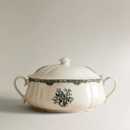 TERRINA LOUÇA FLORAL