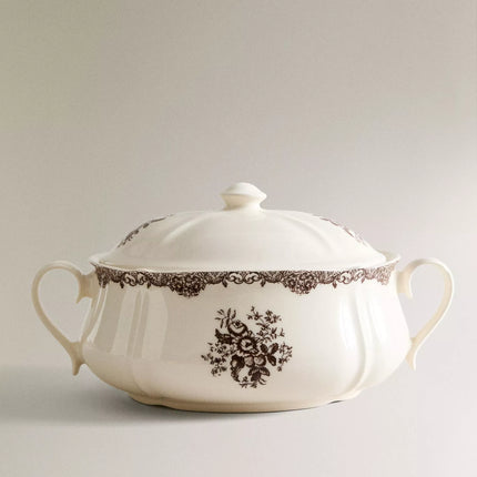 TERRINA LOUÇA FLORAL