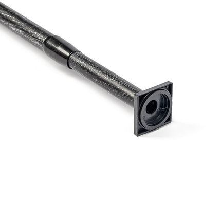 Varão entre paredes extensível preto e prateado 135-250cm