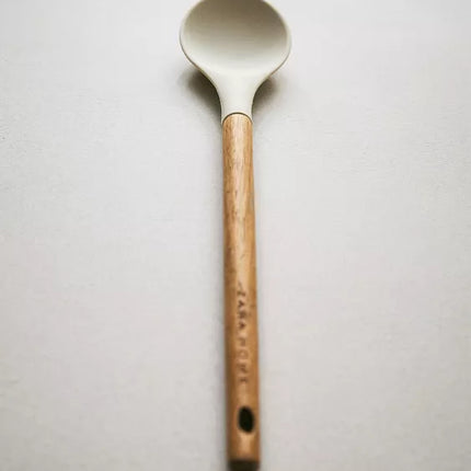 COLHER DE SILICONE E MADEIRA