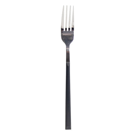 Garfo de mesa LUNE inox com cabo preto