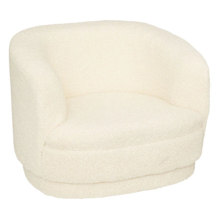 Poltrona SKY pelo bouclé branco