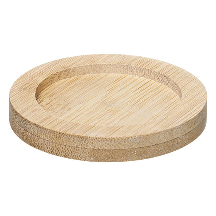 Conjunto de 4 chávenas de café com base de bambu