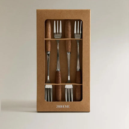 PACK GARFOS DE SOBREMESA MADEIRA (PACK DE 4)