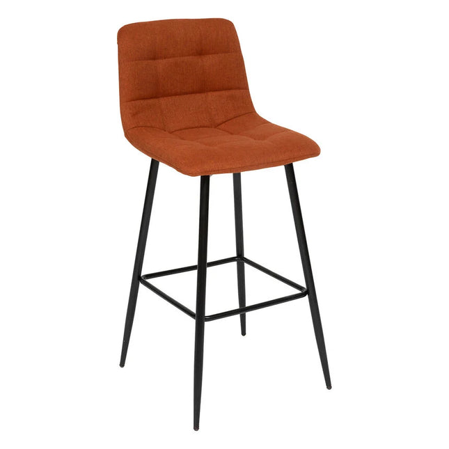 Banco bar Sirac em tecido terracota 104cm