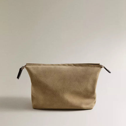 NECESSAIRE DE CAMURÇA DE VIAGEM
