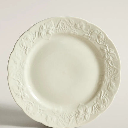 PRATO RASO DE PORCELANA COM UVAS
