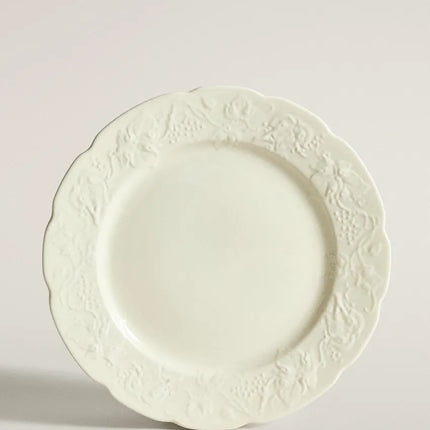 PRATO DE SOBREMESA DE PORCELANA COM UVAS