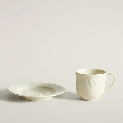 CHÁVENA DE CAFÉ COM PIRES EM PORCELANA UVAS