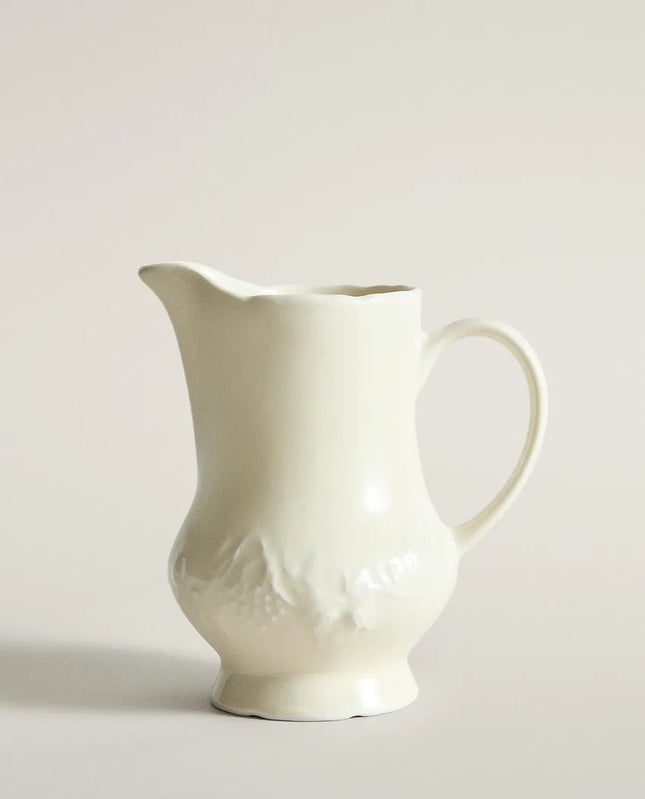 JARRO LEITEIRO PORCELANA UVAS