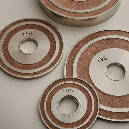CONJUNTO PESOS DE DISCO MADEIRA (CONJUNTO DE 2)