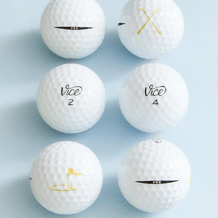 PACK DE BOLAS DE GOLFE COM PARES VICE PRO (PACK DE 6)