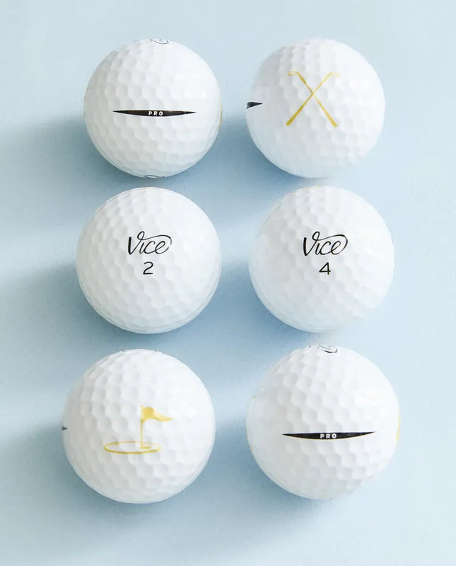 PACK DE BOLAS DE GOLFE COM PARES VICE PRO (PACK DE 6)