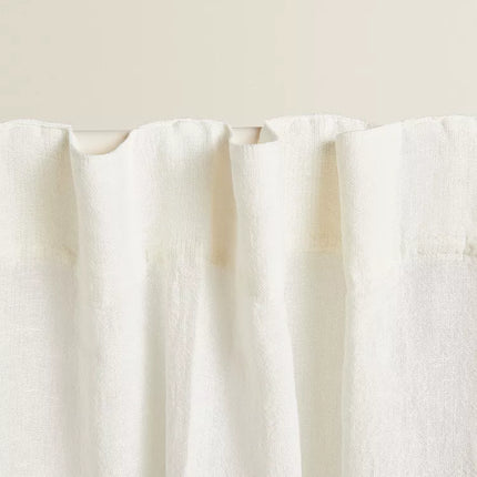 CORTINA LINHO BRANCO OPACIDADE ALTA