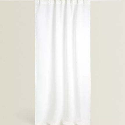 CORTINA LINHO BRANCO OPACIDADE ALTA