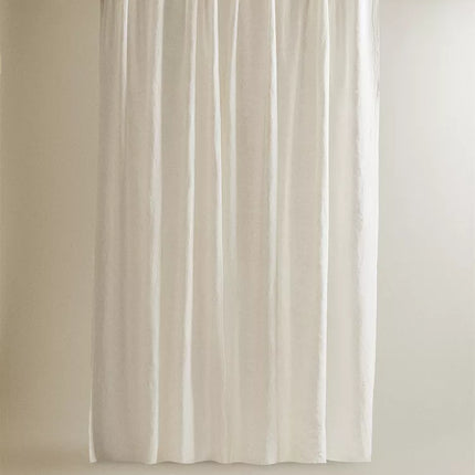 CORTINA LINHO BRANCO OPACIDADE ALTA