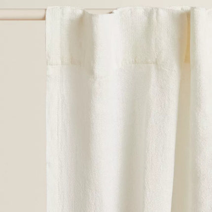 CORTINA LINHO BRANCO OPACIDADE ALTA