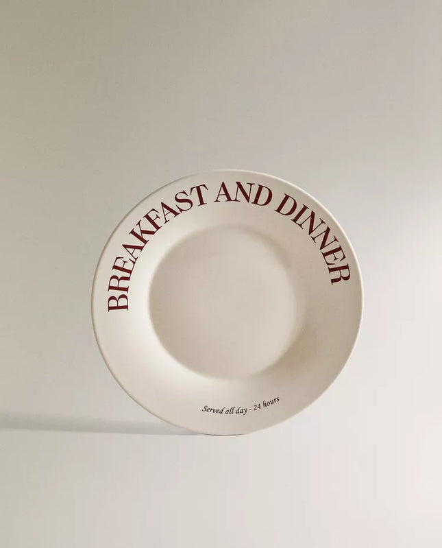 PRATO SOBREMESA PORCELANA PEQUENO-ALMOÇO