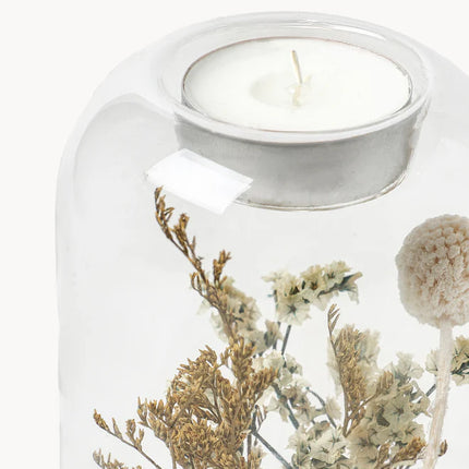 Suportes para velas com flores secas Eleonora, conjunto de 2