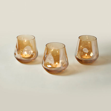Castiçal artesanal Luster, conjunto de 3