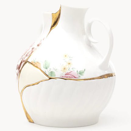 Jarra de Fine Bone China Kintsugi, Alt 19 cm