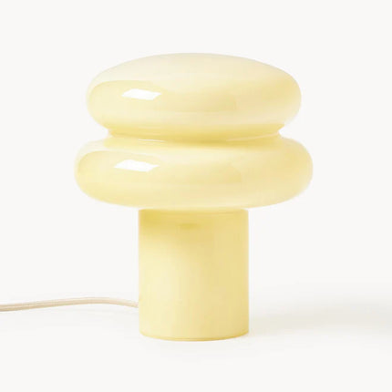 Candeeiro de mesa pequeno de vidro opalino Baya