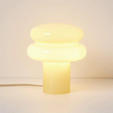 Candeeiro de mesa pequeno de vidro opalino Baya