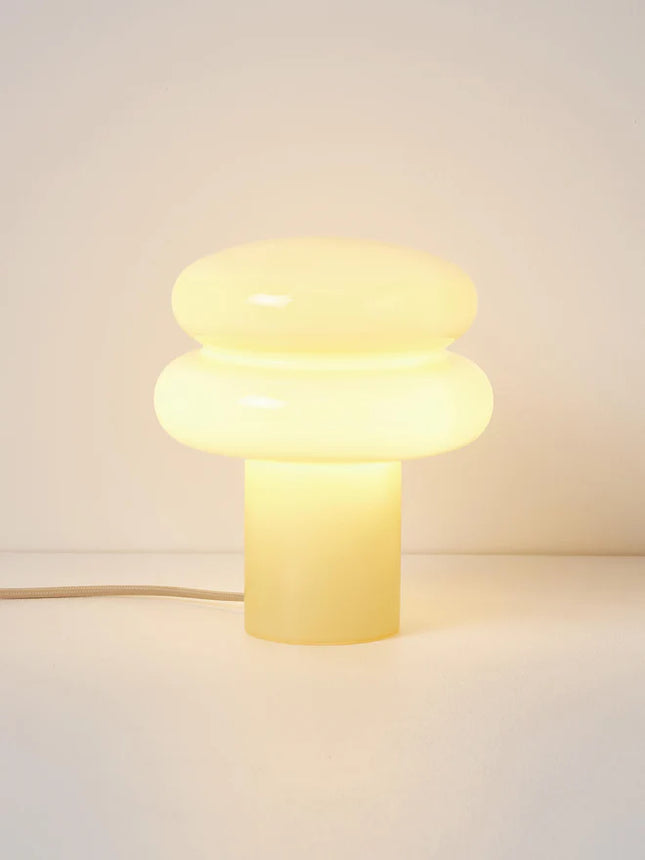 Candeeiro de mesa pequeno de vidro opalino Baya
