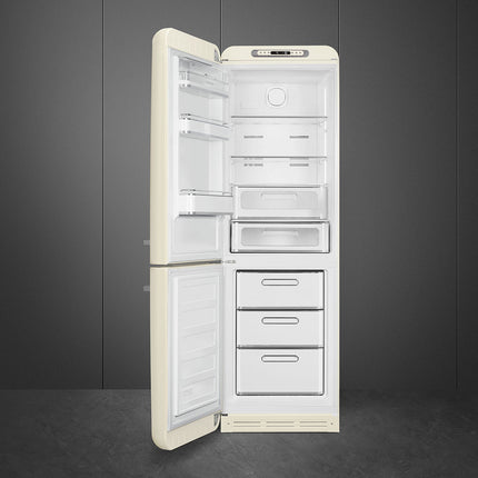 Frigorífico Livre instalação Combinado, Creme Anni 50