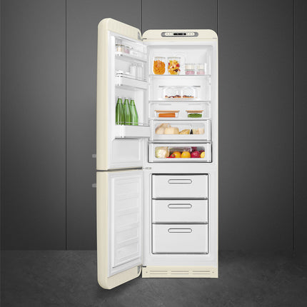 Frigorífico Livre instalação Combinado, Creme Anni 50