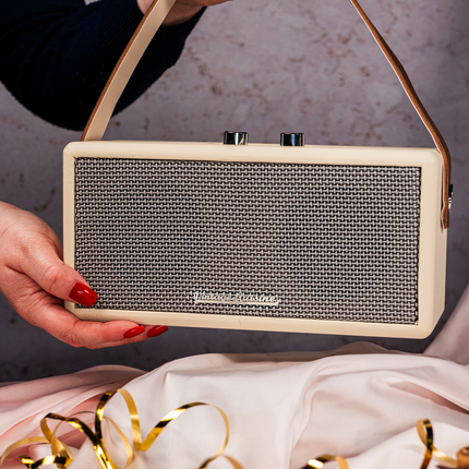 Coluna portátil bluetooth com Alça Vintage Cuisine
