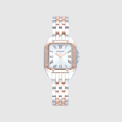 Relógio Bahamas Ra618204 de Aço e Bracelete Bicolor em Ouro Rosa
